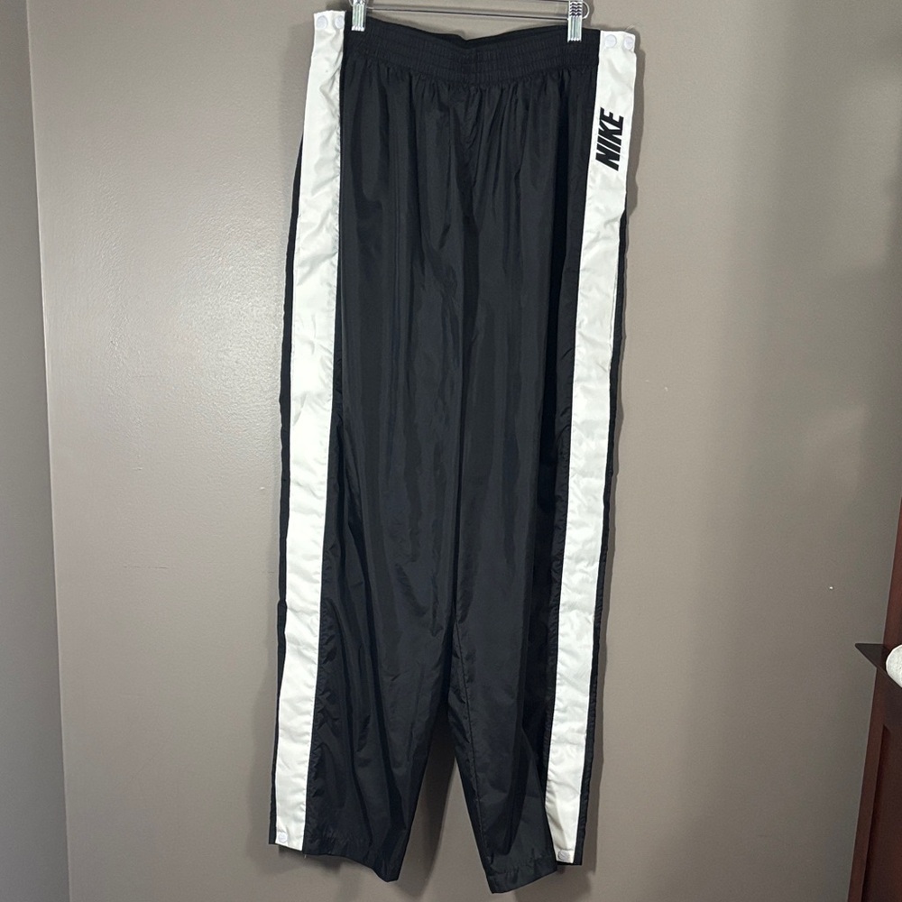 Nike Black Track Pants with White Stripes Breakaways